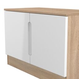 Messina Gloss Bardolino Oak Effect Tv Stand, (H)49.5Cm X (W)74Cm X (D)38.5Cm - thumbnail 4