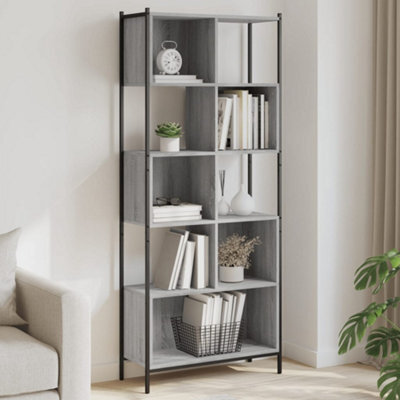 Berkfield Bookcase Grey Sonoma 72X28X172 Cm Engineered Wood - image 1