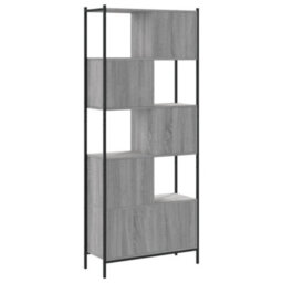 Berkfield Bookcase Grey Sonoma 72X28X172 Cm Engineered Wood - thumbnail 7