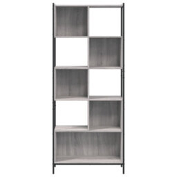 Berkfield Bookcase Grey Sonoma 72X28X172 Cm Engineered Wood - thumbnail 5