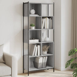Berkfield Bookcase Grey Sonoma 72X28X172 Cm Engineered Wood - thumbnail 1