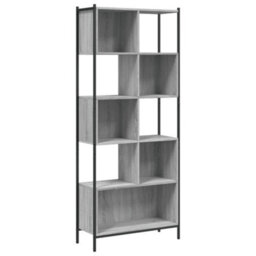 Berkfield Bookcase Grey Sonoma 72X28X172 Cm Engineered Wood - thumbnail 2