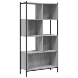 Berkfield Bookcase Grey Sonoma 72X28X172 Cm Engineered Wood - thumbnail 9