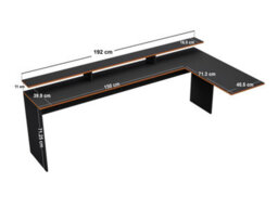 Recoil Ultimate Lumi Single Highsleeper With Desk Charcoal & Orange - thumbnail 7