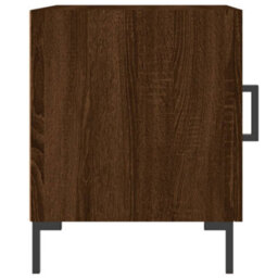 Berkfield Bedside Cabinets 2 Pcs Brown Oak 40X40X50 Cm Engineered Wood - thumbnail 5