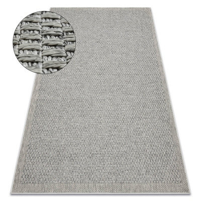 RugsX Carpet Origi 3667 Grey - Flat-Woven Sisal String 116X170 Cm - image 1
