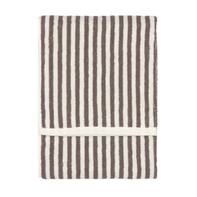 Yard Hebden Striped 100% Cotton Hand Towel, Chocolate, 50 X 100Cm - image 1