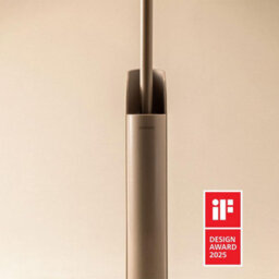 Cosmic Silicone Toilet Brush, Floor Or Self-Adhesive, Slim Design, Award-Winning Design, White, Flat Collection - thumbnail 7