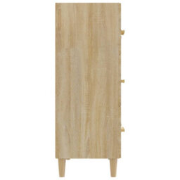 Berkfield Classic Sideboard Sonoma Oak 70X34X90 Cm Engineered Wood - thumbnail 4