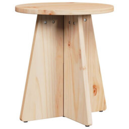 Berkfield Coffee Table 3 Pcs Natural Solid Pine Wood - thumbnail 7