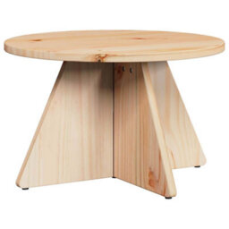 Berkfield Coffee Table 3 Pcs Natural Solid Pine Wood - thumbnail 5