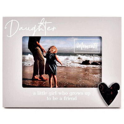 "Widdop Sentimental Moments Wooden Photo Frame 6 X 4"" - Daughter"