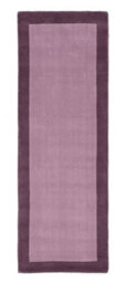Modern Mauve Rug, Bordered Rug, 25mm Thickness Wool Rug, Bordered Wool Rug For Bedroom, & Dining Room-120Cm X 170Cm - thumbnail 2