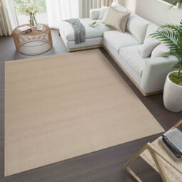 Simple Low Pile Modern Tufted Area Rugs For Living Room With Felt Backing Light Beige 60X220 Cm - thumbnail 5