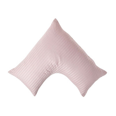 Homescapes Dusky Pink Violet Egyptian Cotton Super Soft V Shaped Pillowcase 330 Tc - image 1