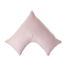Homescapes Dusky Pink Violet Egyptian Cotton Super Soft V Shaped Pillowcase 330 Tc