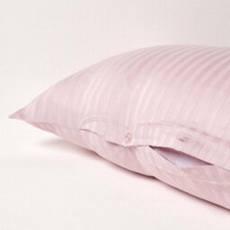 Homescapes Dusky Pink Violet Egyptian Cotton Super Soft V Shaped Pillowcase 330 Tc - thumbnail 3