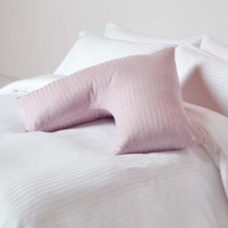 Homescapes Dusky Pink Violet Egyptian Cotton Super Soft V Shaped Pillowcase 330 Tc - thumbnail 2