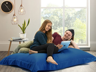 Beautiful Beanbags Adult Big Brother Beanbag For Indoors Or Outdoors Ready Filled Bean Bags - Blue - image 1