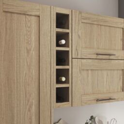 GoodHome Alpinia Natural Oak Effect Wine Rack Fascia, (H)715mm(W)147mm - thumbnail 5