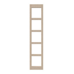 GoodHome Alpinia Natural Oak Effect Wine Rack Fascia, (H)715mm(W)147mm - thumbnail 1