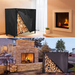 Waterproof Protective Cover For Firewood Rack, 600D Oxford Pvc Fabric, With Handles And Ventilation Holes, 122 X 61 107 Cm - thumbnail 6
