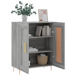 Berkfield Classic Sideboard Grey Sonoma 69.5X34X90 Cm Engineered Wood - thumbnail 4
