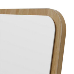 Living And Home Natural Wood Frame Rectangular Full Length Mirror Freestanding Wall Mount - thumbnail 7