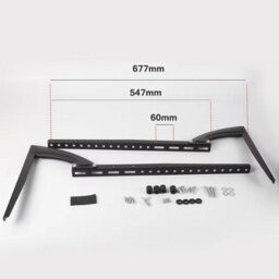 Tv Bracket For 32 To 75 Inch Tv Table Top Stand Height Adjustable Universal Screen Monitor Tv Feet - thumbnail 3