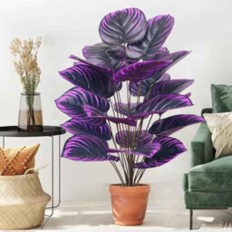 75Cm Artificial Palm Tree With 18 Leaves Realistic Monstera Plant For Home And Garden Decor - thumbnail 3