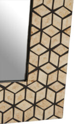 Orsina Black And Gold Cube Wall Mirror - thumbnail 5