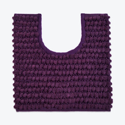 Allure Bath Fashions Sparkle Bobble Non-Slip Pedestal Mat - Purple