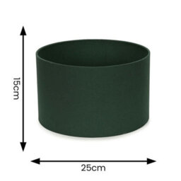 Valuelights Reni Pair Of Forest Green Fabric Drum Ceiling Lamp Shades (D)25Cm - thumbnail 7