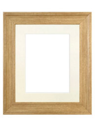 Frames By Post Scandi Oak Frame With Ivory Mount For Image Size A2 - thumbnail 1