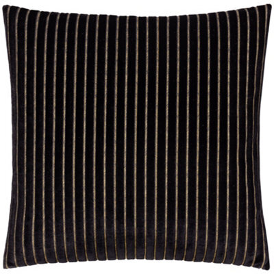 Paoletti Savoy Stripe Velvet Feather Filled Cushion - image 1