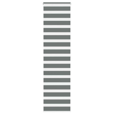 Berkfield Zebra Blind Dark Grey 70X200 Cm Fabric Width 65.9 Cm Polyester - image 1