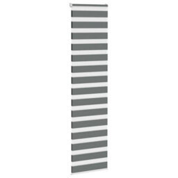 Berkfield Zebra Blind Dark Grey 70X200 Cm Fabric Width 65.9 Cm Polyester - thumbnail 3