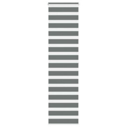 Berkfield Zebra Blind Dark Grey 70X200 Cm Fabric Width 65.9 Cm Polyester - thumbnail 1