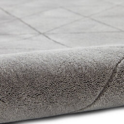 Grey Chequered , Geometric Luxurious , Modern , Plain , Wool Easy To Clean Rug For Bedroom, Living Room - 150Cm X 230Cm - thumbnail 7