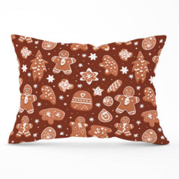 Warren Reed Designer Gingerbread Cookies Cushions 33Cm X 48Cm - thumbnail 1