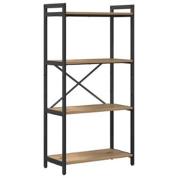 Berkfield Bookcase Artisan Oak 60 X 30 X 118 Cm Engineered Wood - thumbnail 2
