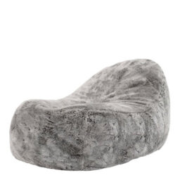 icon Kenai Faux Fur Bean Bag Lounger Arctic Wolf Grey Giant Bean Bag Chair - thumbnail 3