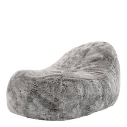 icon Kenai Faux Fur Bean Bag Lounger Arctic Wolf Grey Giant Bean Bag Chair - thumbnail 1