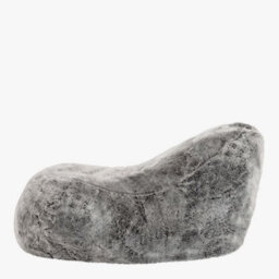 icon Kenai Faux Fur Bean Bag Lounger Arctic Wolf Grey Giant Bean Bag Chair - thumbnail 5