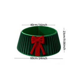 Amorly 40Cm Christmas Tree Collar, Plush Tree Collar Tree Stand Cover Xmas Tree Ring Stand Tree Basket Skirt For Winter Home Decorations - thumbnail 6