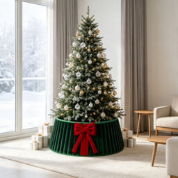 Amorly 40Cm Christmas Tree Collar, Plush Tree Collar Tree Stand Cover Xmas Tree Ring Stand Tree Basket Skirt For Winter Home Decorations - thumbnail 4