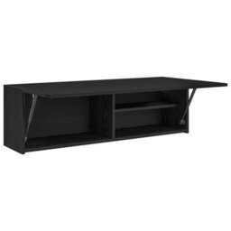 Vidaxl Bathroom Wall Cabinet Black 100X25X30 Cm Engineered Wood - thumbnail 6