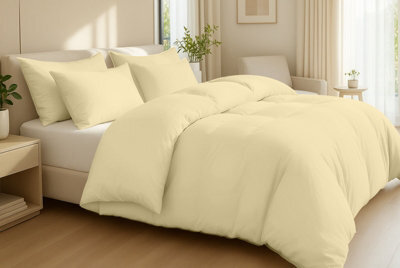 Pamposh 400 Thread Count Egyptian Cotton Super King Size Duvet Cover Set Premium Cotton Luxury Bedding Set With Zipper Closure - image 1