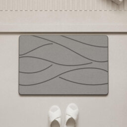Hygrad Built to Survive Fast Drying Stone Bath Mat Diatomite Quick Absorb Bathroom Floor Mat Non Slip - thumbnail 4