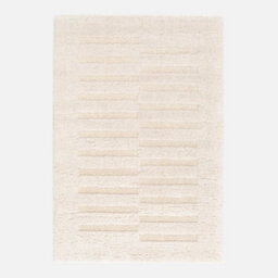 Sweeek - Indoor Rug With Raised Pattern Cream 170X120Cm - Rio - thumbnail 1